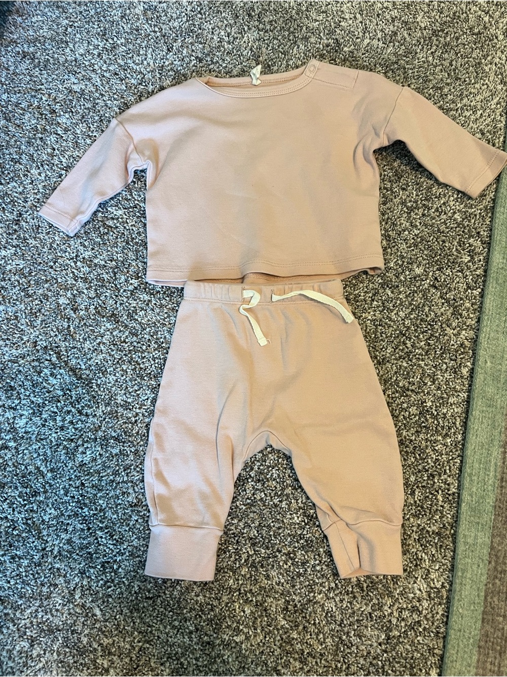 Quincy Mae Matching Set Pink Baby Girl